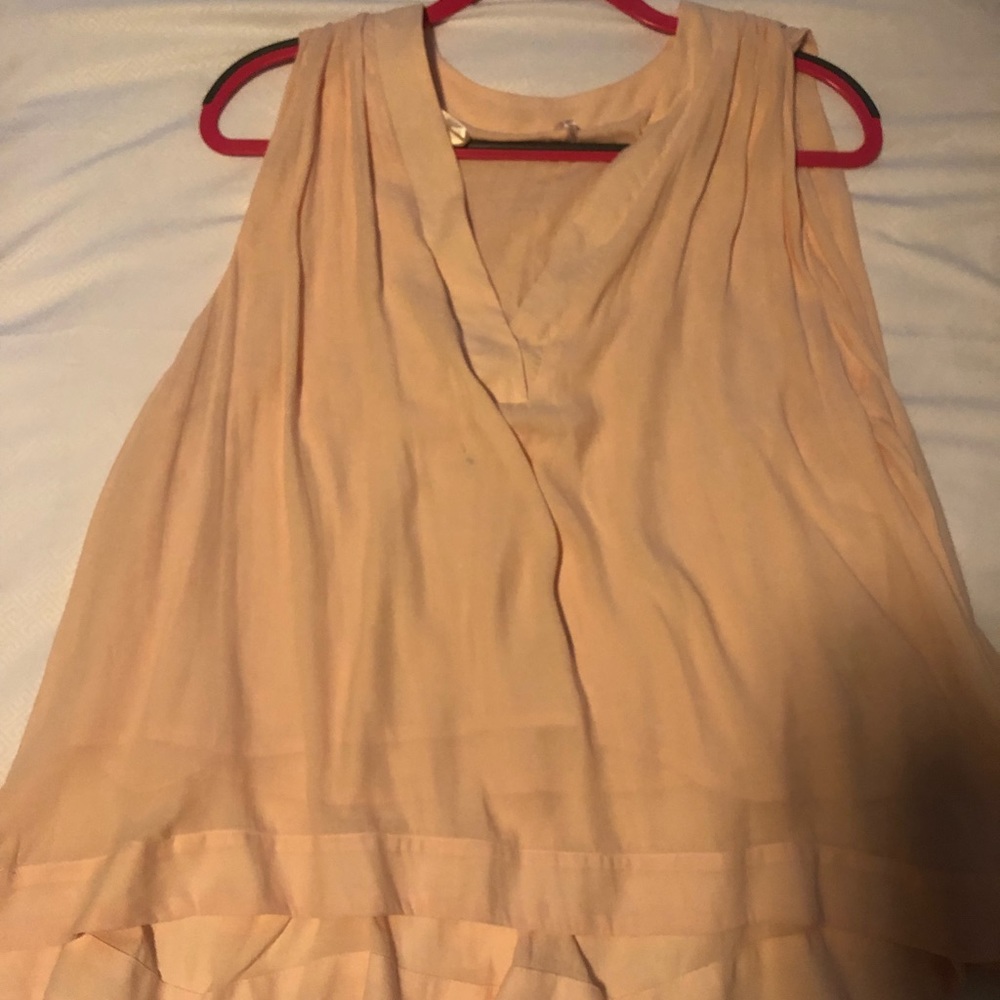 Light pink flowy free people top